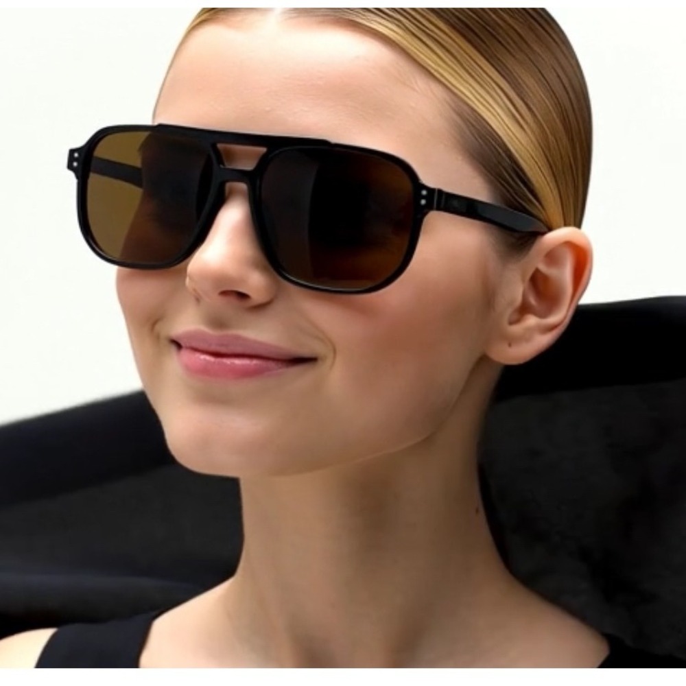 Retro Vintage 70s Sunglasses Women Oversized Yellow Brown‎ Shades Gafas Mujeres